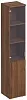 Офисный шкаф для документов узкий со стеклом